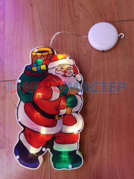 Световые фигуры Фигура светодиодная "Дед Мороз" 15*26 см (батарейки 3 ААА), 1 режим