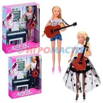 Куклы аналоги Барби Кукла 8453 с музыкальными инструментами, в коробке