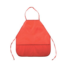 Фартук 39x49 см (S) водоотталкивающая ткань, 2 кармана, однотонный красный
