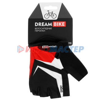 Перчатки велосипедные Dream Bike, с гелевыми вставками, мужские, р. L
