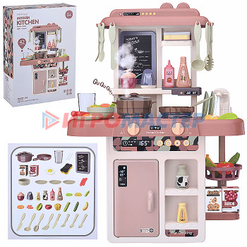 Игровые модули для девочек Игровой набор кухня 889-188 &quot;Готовим вкусно&quot; (свет, звук, пар) в коробке