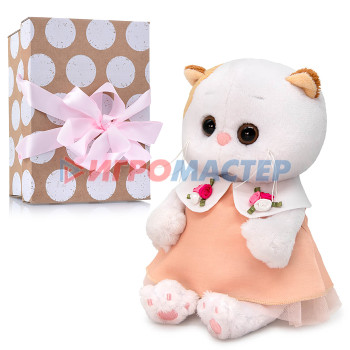 Мягкая игрушка Кошка Ли-Ли BABY в персиковом платье