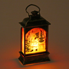 Сувенир с подсветкой "Новогодняя лампа" 12,5*6,5 см, Бронза (3xLR44)