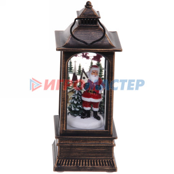 Сувенир с подсветкой Christmas "Фонарь - Дед Мороз" 12,8х5,4 см (3хAG13)