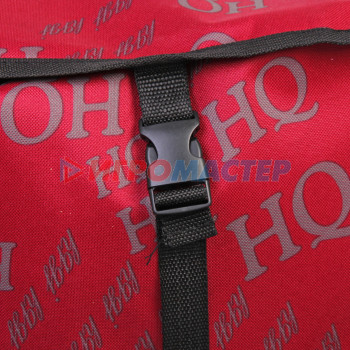 Тележка хозяйственная с сумкой (100*40*35см, колеса 21см,грузоподъемность до50 кг) HQ красная