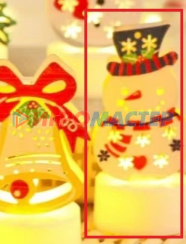 Фигурки с подсветкой Сувенир с подсветкой "Снеговичок в шляпе" 8*3,5 см