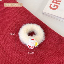 Резинки для волос детские 2шт "КАРОЛИНА - Дед Мороз", цвет как на фото, 4.5*5см