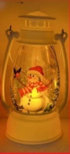 Сувенир с подсветкой "Лампа - Дед Мороз" 6*6*13 см, Белый