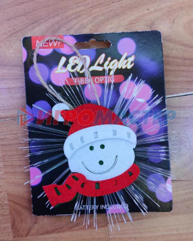 Фигурки с подсветкой Сувенир с подсветкой "Снеговик в колпачке" 10 см