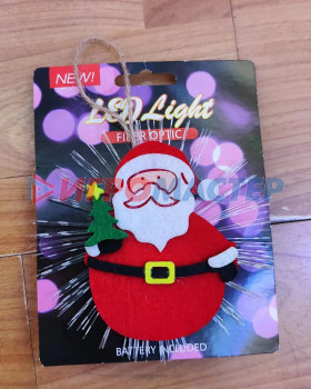 Фигурки с подсветкой Сувенир с подсветкой "Дед Мороз с елочкой" 10 см