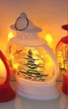 Фигурки с подсветкой Сувенир с подсветкой "Лампа - Зимняя красавица" 7*4*13 см, Белый