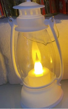 Фигурки с подсветкой Сувенир с подсветкой "Лампа - Семейный вечер" 6*6*13 см, Белый