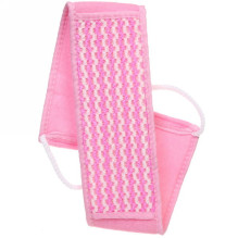 Мочалка для тела "ULTRAMARIN SAKURA", комбинированная, цвет розовый, 70*10см
