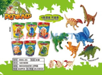 Наборы для фокусов Фигурка динозавра "Диномир", 14*18*6,5 см, пакет, в ассортименте