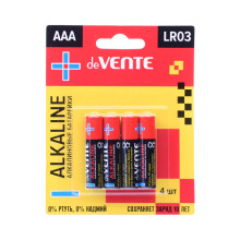 Батарейка &quot;Alkaline&quot; алкалиновая, AAA, LR03, 1,5В, 4 шт в блистере
