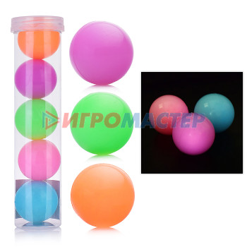 Мяч-прыгун (каучук), мячи-трансформеры Мяч 00-3020 &quot;Нежность&quot; (4.5 см), со светом, в тубе