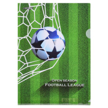 Папка-уголок &quot;Football League&quot; A4 (220x310 мм), 150 мкм, непрозрачная с рисунком, индивидуа