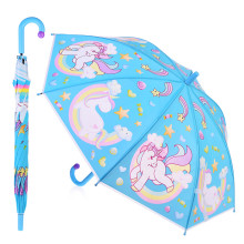 Зонт детский 00-2785 &quot;Единорог на радуге&quot; на голубом, 50см