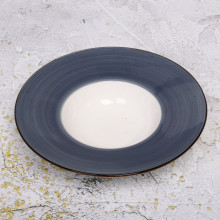 Тарелка керамическая "Corsica blue" 24*6см, для пасты