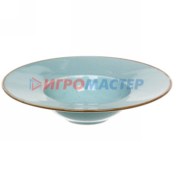 Тарелка керамическая "Tiffany Blue" для пасты 24*6см