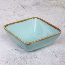Салатник керамический "Tiffany Blue" 13,7*13,7*5,8см