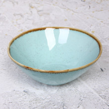 Салатник керамический "Tiffany Blue" 13,5*13,5*5см