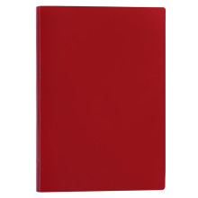 Папка с боковым прижимом A4, 500 мкм, фактура &quot;песок&quot; непрозрачная красная