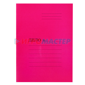 Папки-скоросшиватели мягкие Скоросшиватель A4 картонный мелованный красный (280 г/м²)