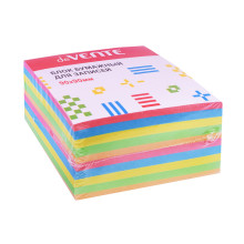 Куб бумажный для записей 90x90x50 мм цветной, непроклеенный, офсет 80 г/м², 5 пастельных ц
