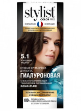 Крем-краска для волос STYLIST COLOR PRO Гиалуроновая 5.1 Холодный каштан