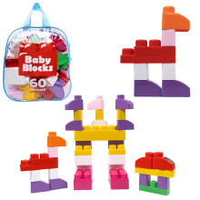 Конструктор пластиковый &quot;Baby Blocks&quot; 60 дет (сумка)