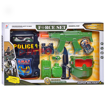 Наборы полиции, пожарных, спасателей Набор полицейского BN369M-36 (10 предметов) в коробке