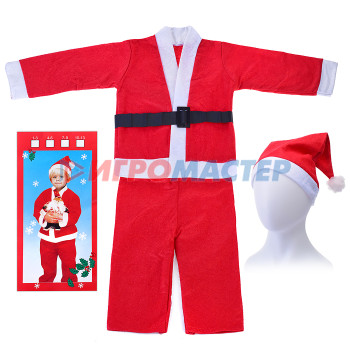 Карнавальные костюмы Набор карнавальный S1492 &quot;Рождественский Санта&quot; (1-3 лет) в пакете