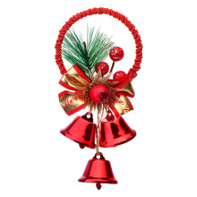 Новогоднее украшение S1626 &quot;Колокольчики с ягодами и веточкой на подвесе&quot; (9*16см.)