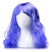 Парик карнавальный S1526 (длинные вьющиеся волосы, лаванда)