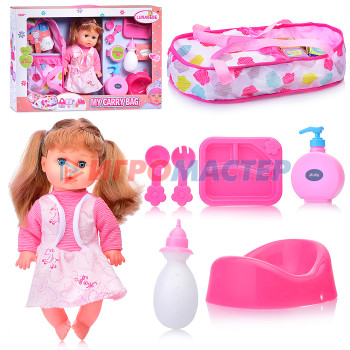 Куклы, пупсы интерактивные, функциональные Кукла HX396-5 &quot;Полина&quot; с аксессуарами, в коробке