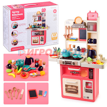 Игровые модули для девочек Игровой набор кухня 889-238 &quot;Жарим, парим!&quot; (свет, звук) в коробке