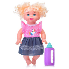 Кукла JK026-6 &quot;Алисия&quot; с бутылочкой, в пакете