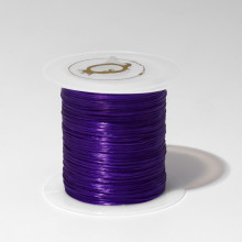 Нить силиконовая (резинка) d=0.5мм, L=10м (прочность 2250 денье), цвет фиолетовый