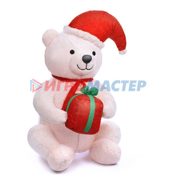 Фигуры новогодние Медведь S1775 &quot;Рождественский&quot; надувной, со встроенным вентилятором (120см)
