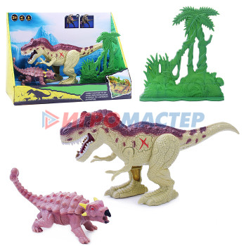Интерактивные животные, персонажи Набор динозавров 12010 &quot;Эпоха динозавров&quot; на батарейках, в коробке