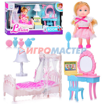 Куклы Кукла 86011 с мебелью и  аксессуарами, в коробке