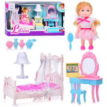 Кукла 86011 с мебелью и  аксессуарами, в коробке