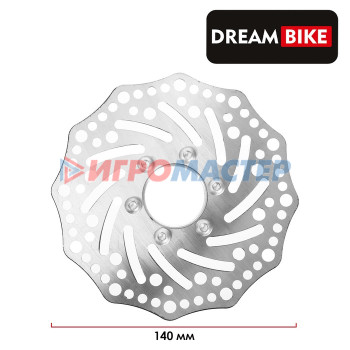 Тормозной диск c адаптером Dream Bike, 140 мм