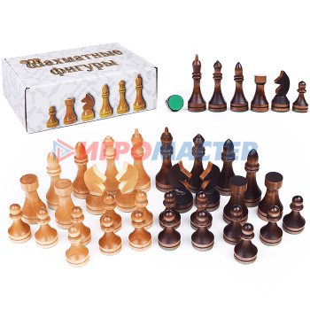Шахматы, нарды, шашки Фигуры шахматные гроссмейстерские деревянные, высота короля 105мм, пешки 56мм