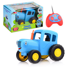 Модель р/у &quot;Синий трактор&quot; 20 см, звук, синий, в коробке