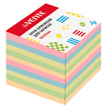 Куб бумажный для записей 60x50x40 мм цветной, проклеенный, офсет 80 г/м², 5 пастельных цве