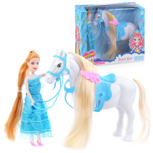 Кукла 686-742 &quot;Каролина&quot; с лошадкой, в коробке