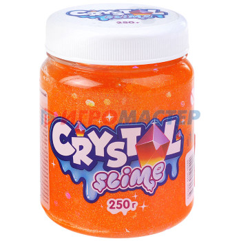 Лизуны, тянучки, ежики Игрушка Crystal slime, апельсиновый, 250г 