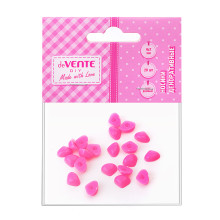 Носики декоративные пластиковые, размер 9x7 мм, 20 шт, цвет розовый, в пластиковом пакете 